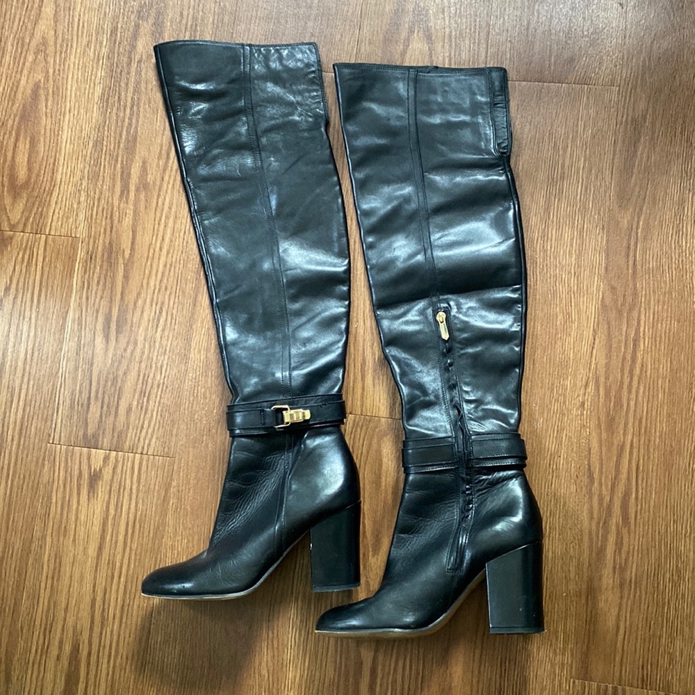 Sam Edelman Fae Over-The-Knee Leather Boots